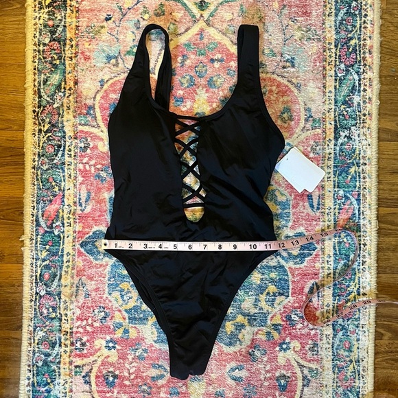 The Bikini Lab Black Crisscross One-Piece Swimsuit - Picture 4 of 5